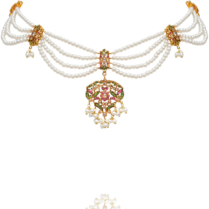 Divya Set - Ruby & Emerald