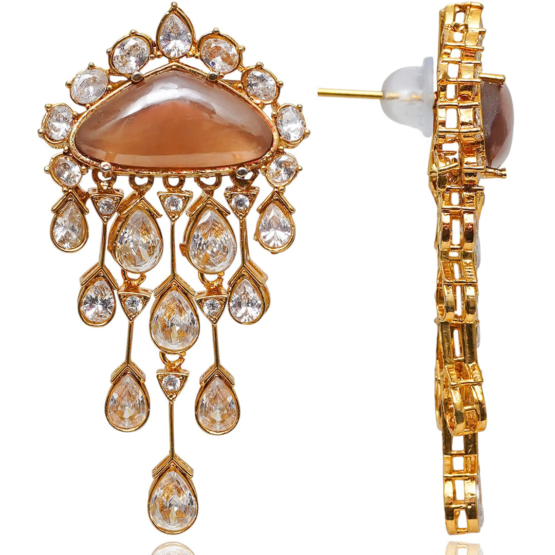 Remi Earrings - Peach