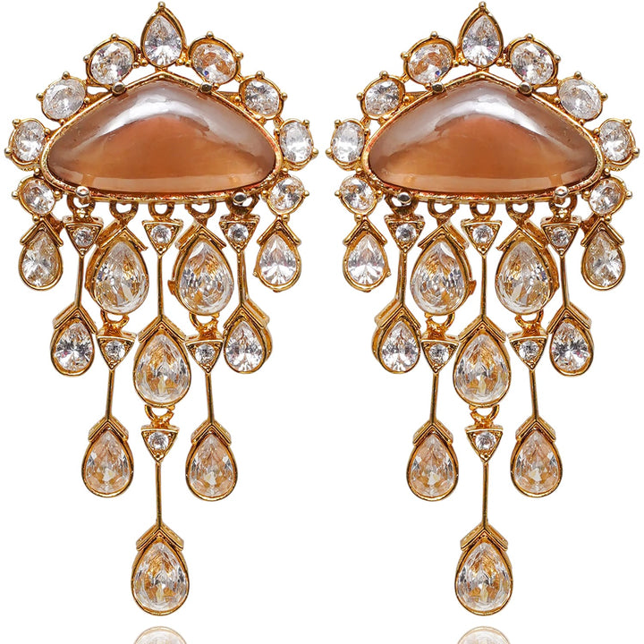 Remi Earrings - Peach