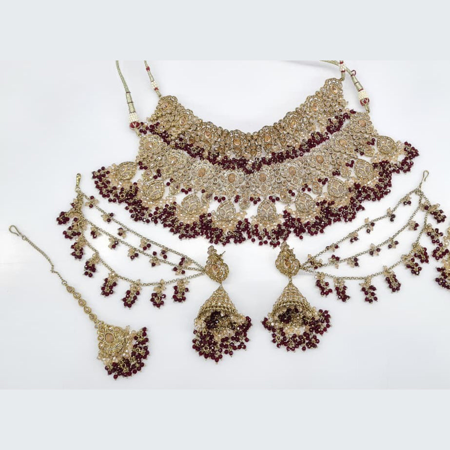 Samahir Set Ruby Without Jhoomar