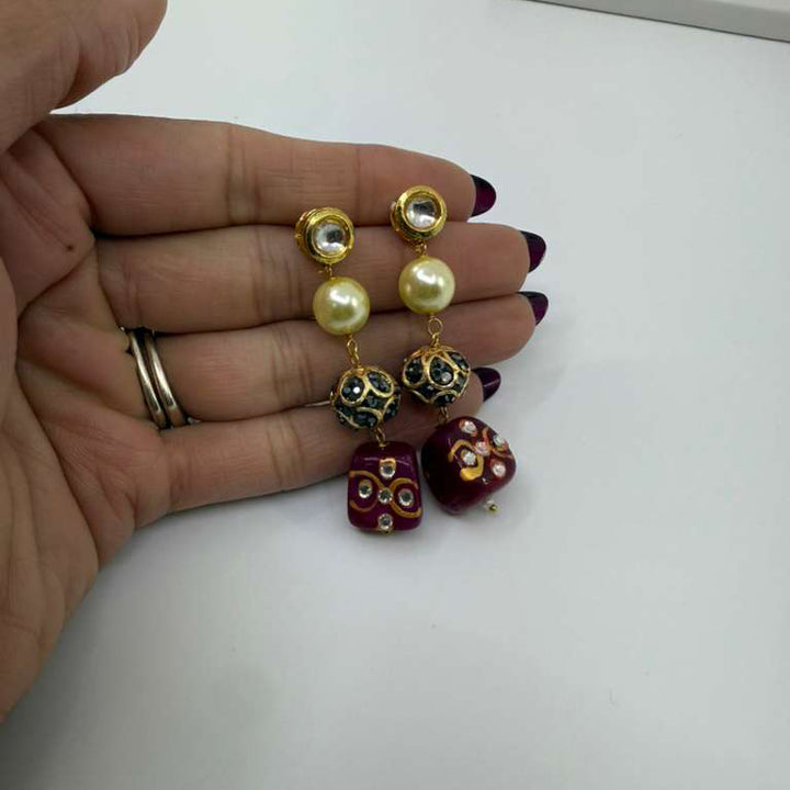 Rahila Earrings - Ruby