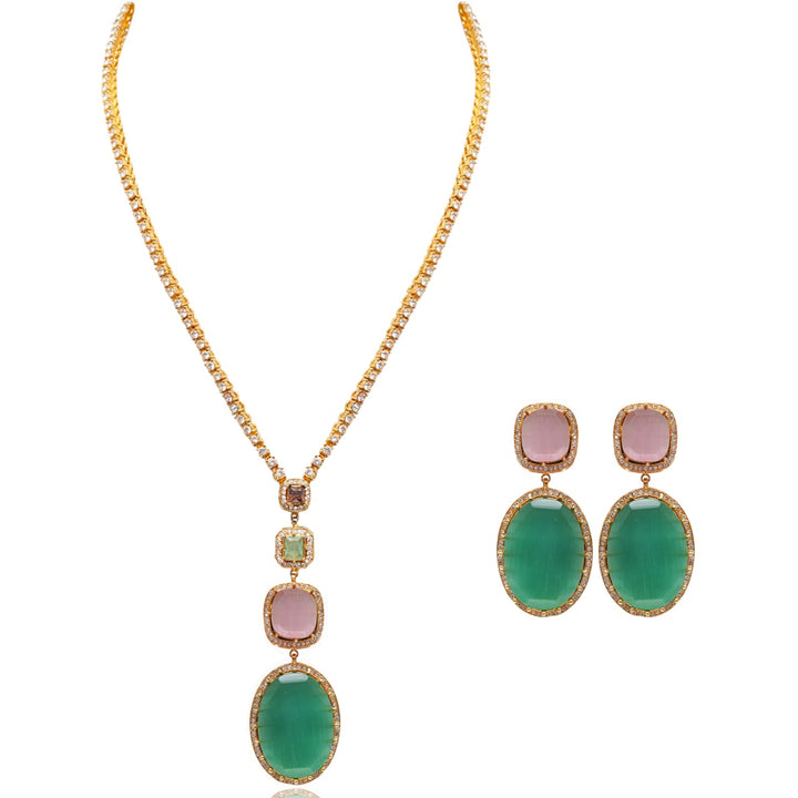 Lilian Set - Mint & Pink