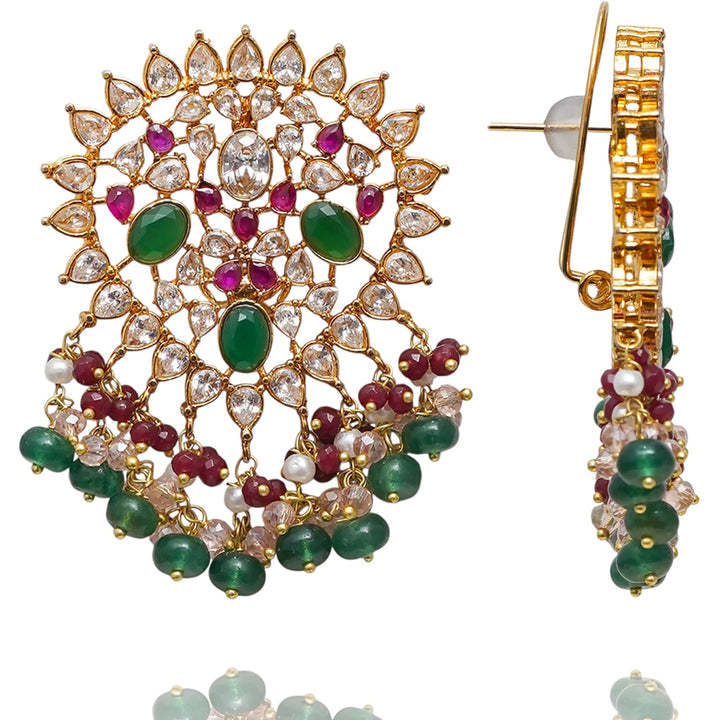 Zaryab Set - Emerald & Ruby