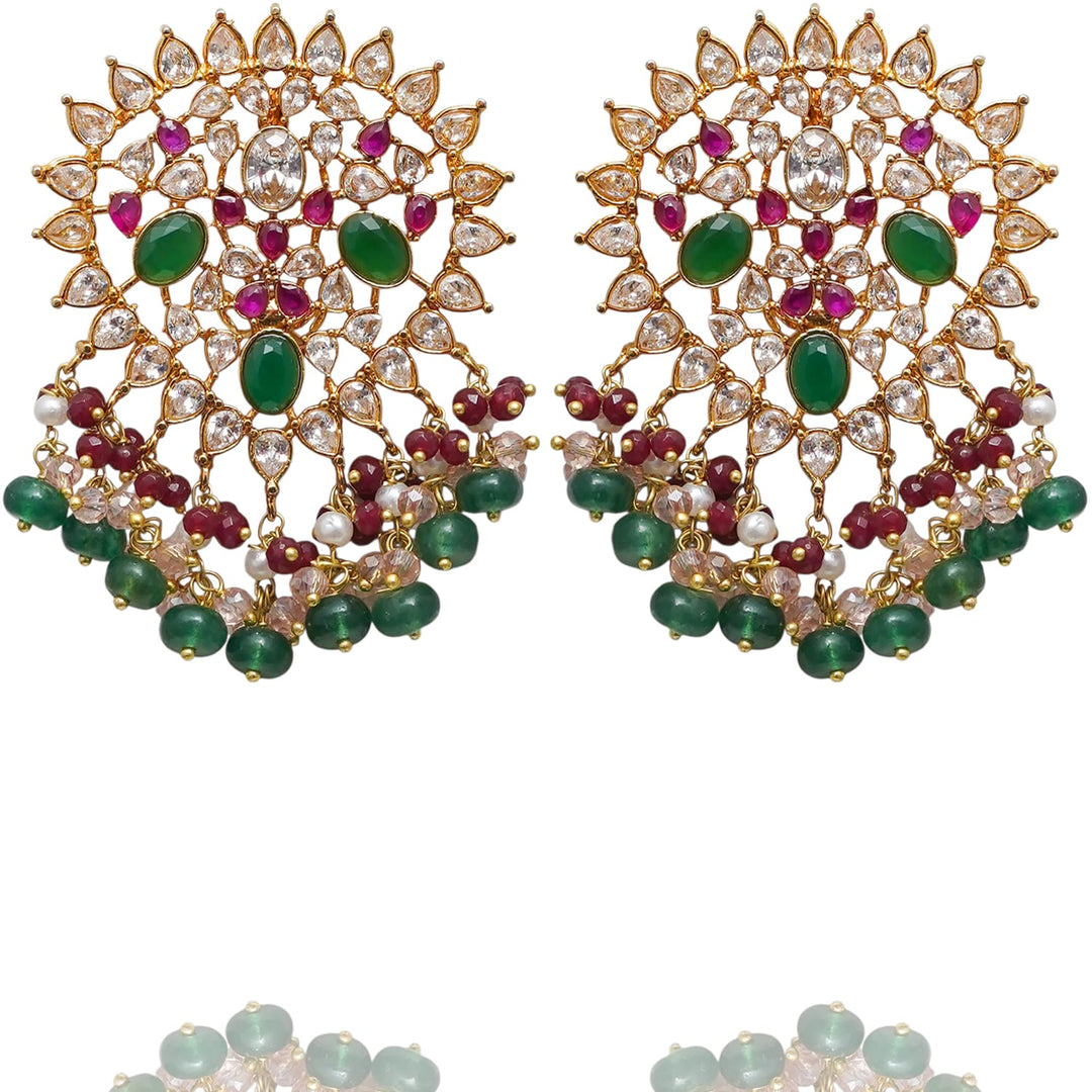 Zaryab Set - Emerald & Ruby