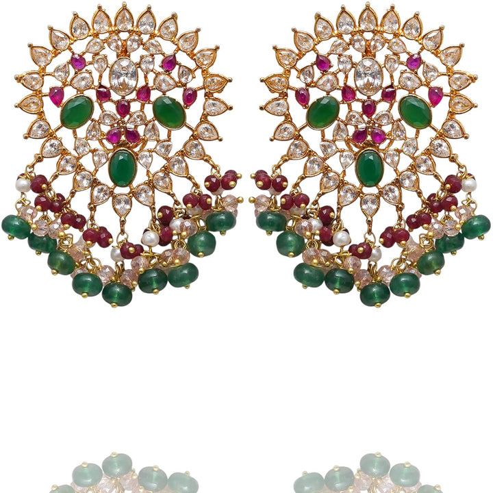 Zaryab Set - Emerald & Ruby