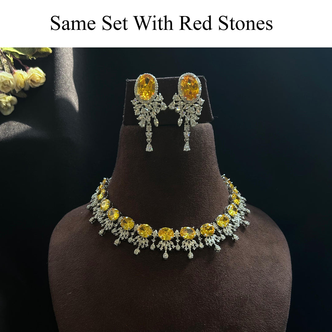 Custom Order - Vishali Set W/ Red Stones