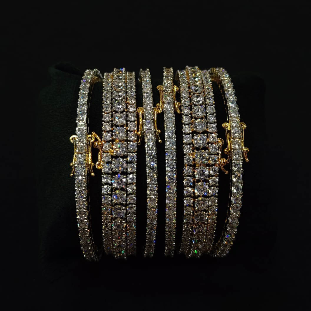 Abrish Bangles - Available in 2 Plating Options