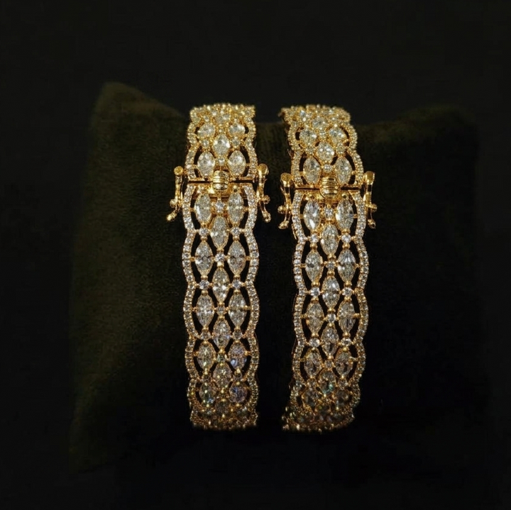 Maliha Bangles - Available in 2 Plating Options