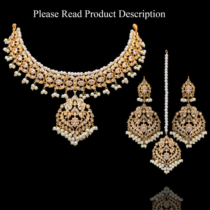 Custom Order - Mewish Set CZ W/ Grey Pearls