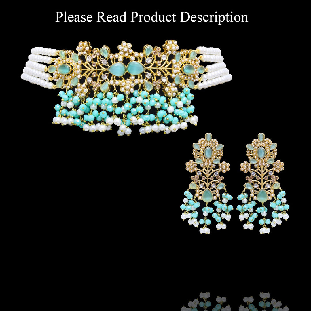 Custom Order - Ishmal Set With Pink & Champagne Beads