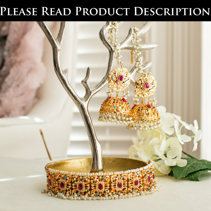 Custom Order- Reevah Choker Set with Teekah
