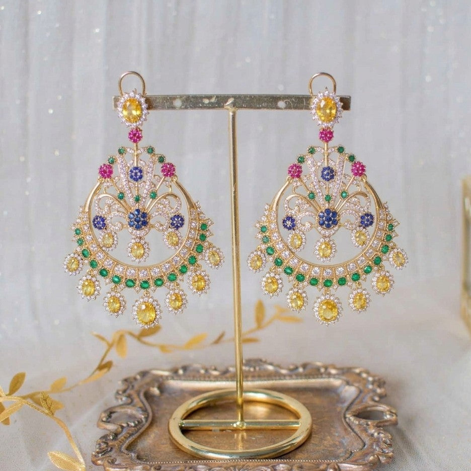 Zahra Earrings - Citrine