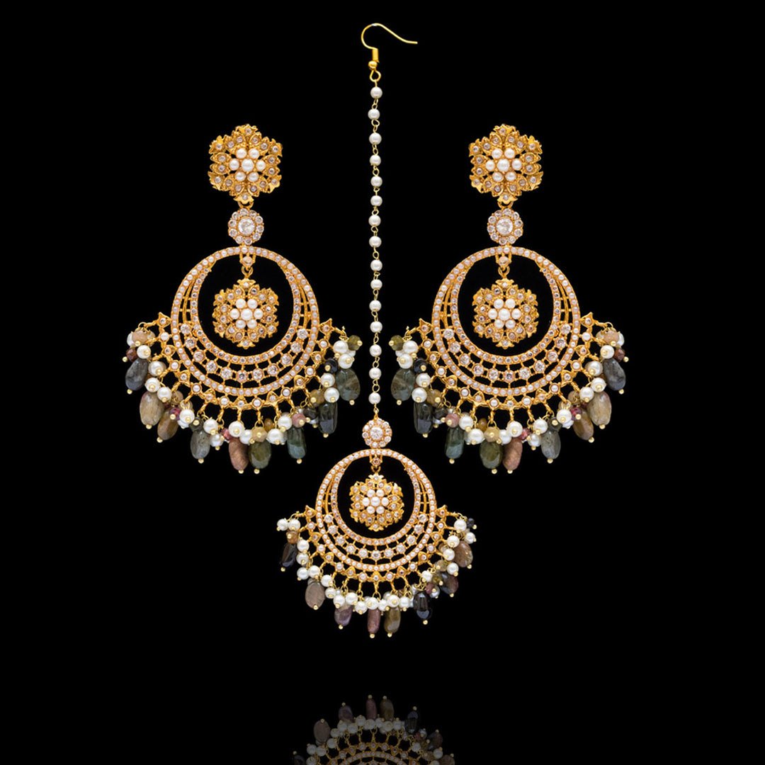 Insiya Earrings & Teekah Set
