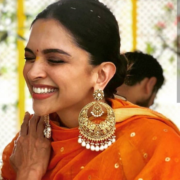 Deepika's Wedding Puja Look