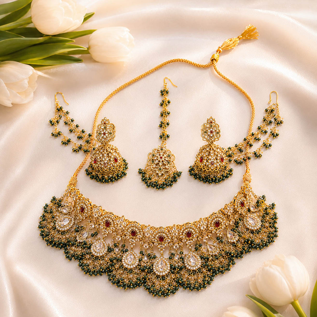 Meira Set - Emerald & Ruby