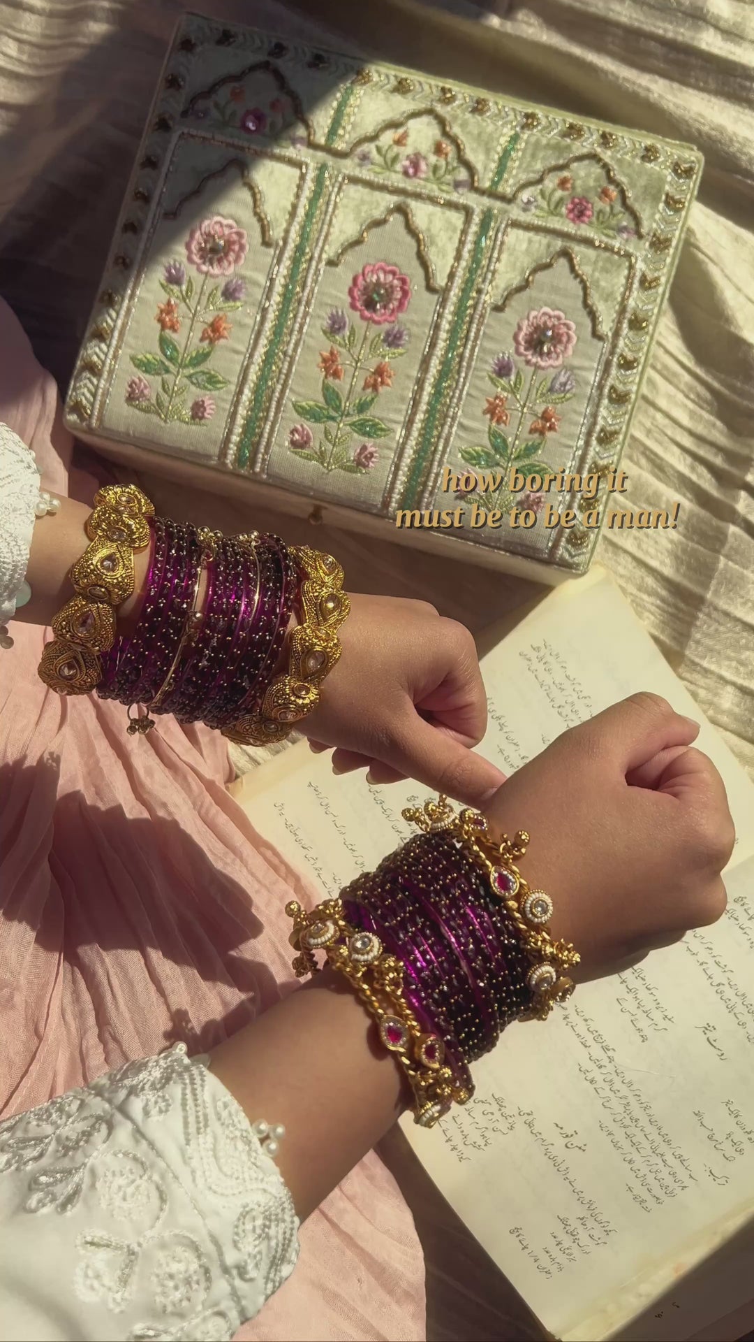 Myra Raindrop Bangles - Burgundy