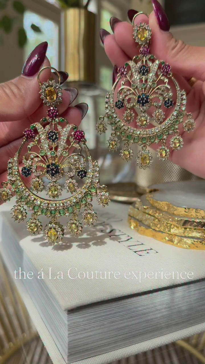 Zahra Earrings - Citrine
