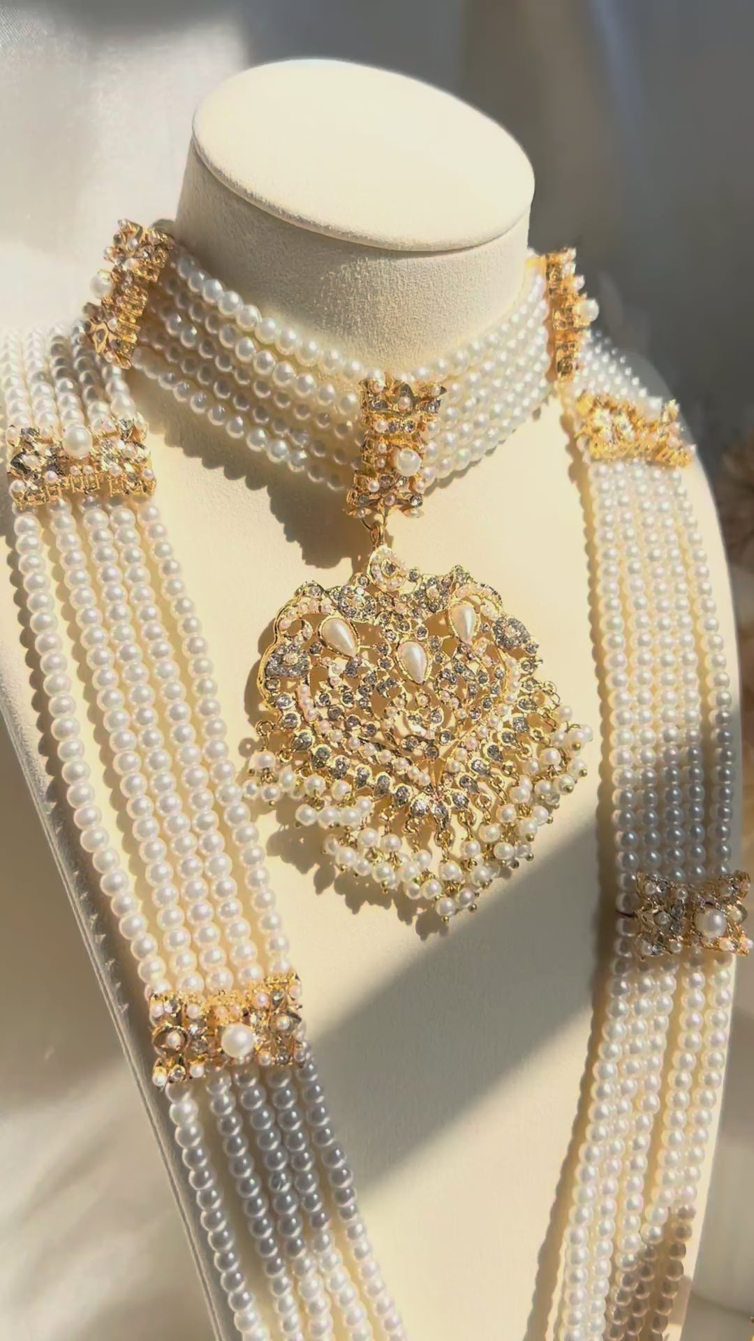 Alzena Choker Set Pearl Without Teekah