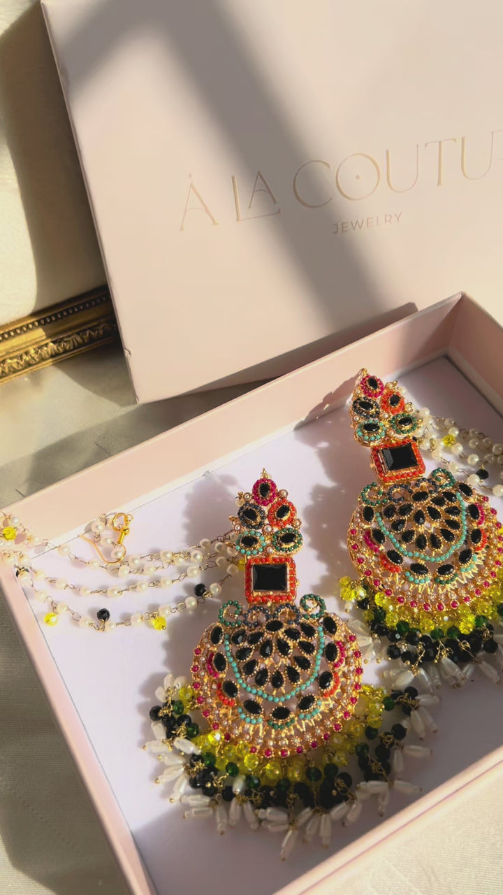 Samya Earrings - Black