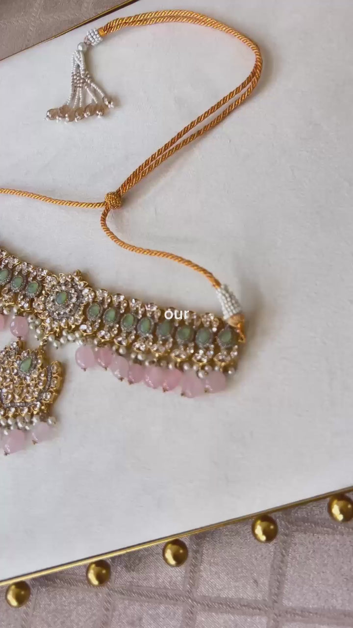 Custom Order - Esha Set Without Top Line of Pearls