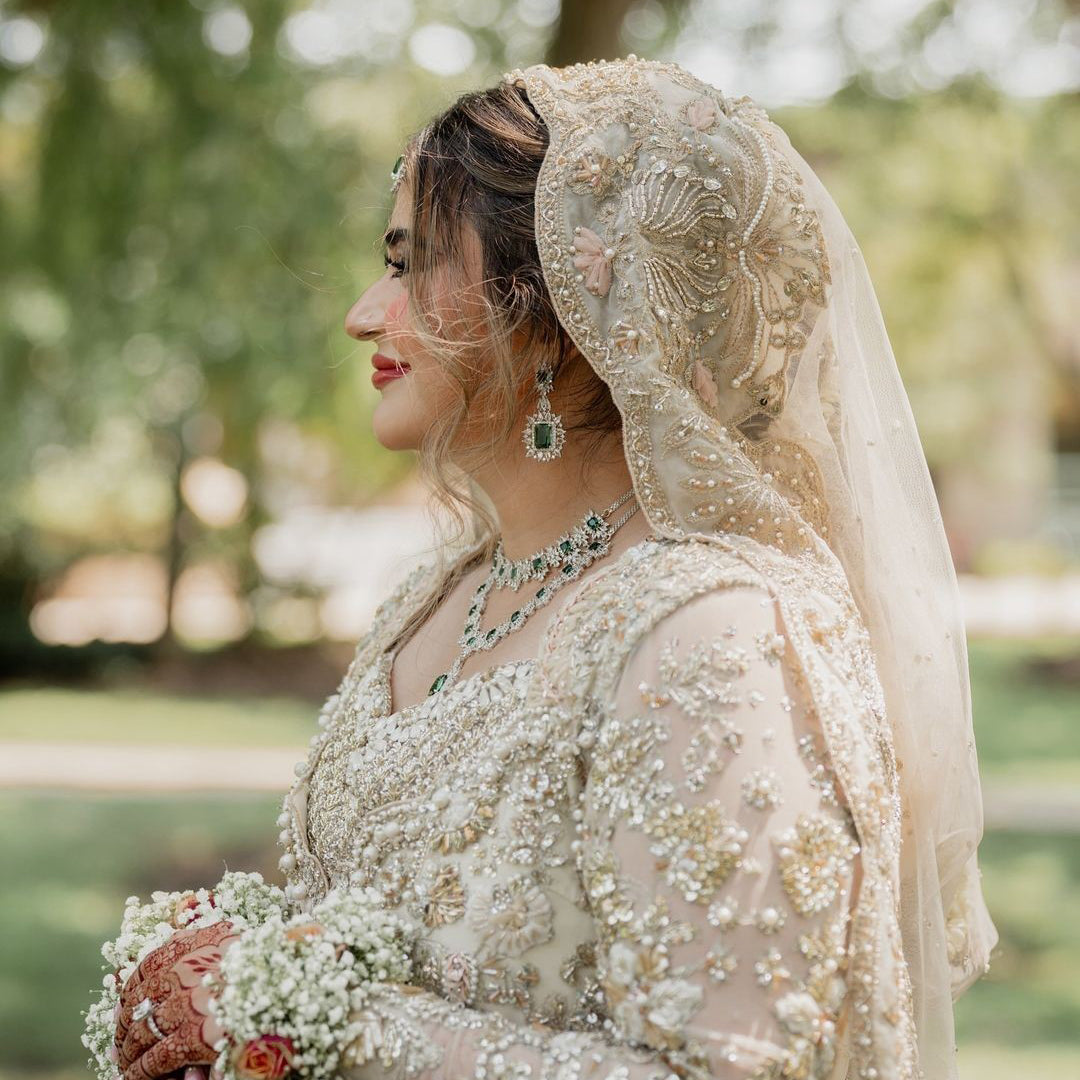 Veena Look - Emerald