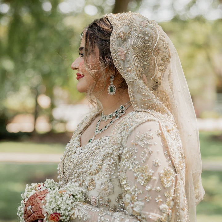 Veena Look - Emerald