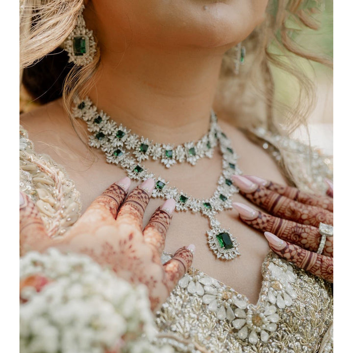 Veena Look - Emerald