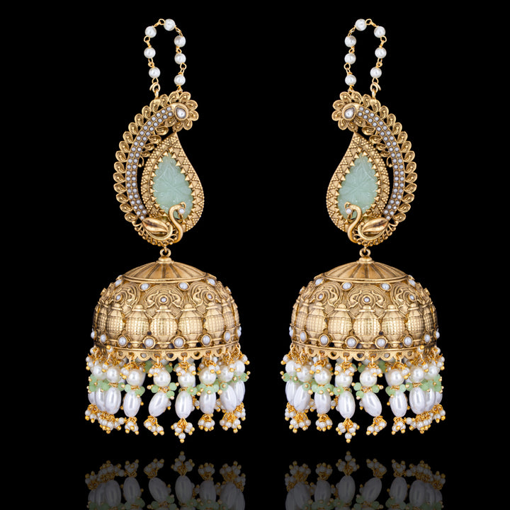 Laraib Earrings- Mint Green