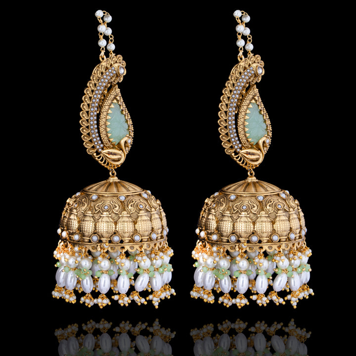 Laraib Earrings- Mint Green