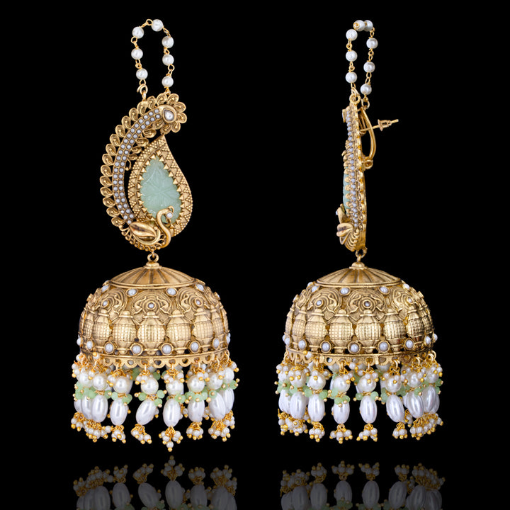 Laraib Earrings- Mint Green