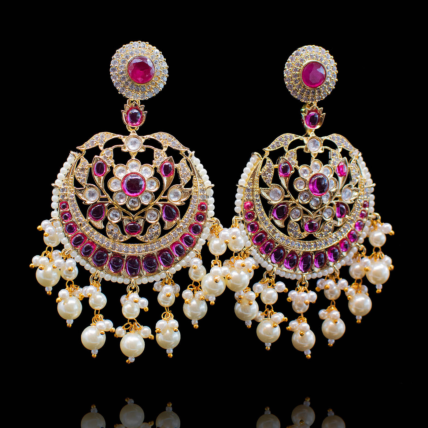 Shiza Set Ruby - Gold Plating