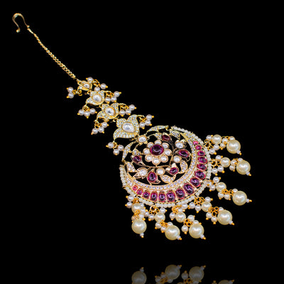 Shiza Set Ruby - Gold Plating