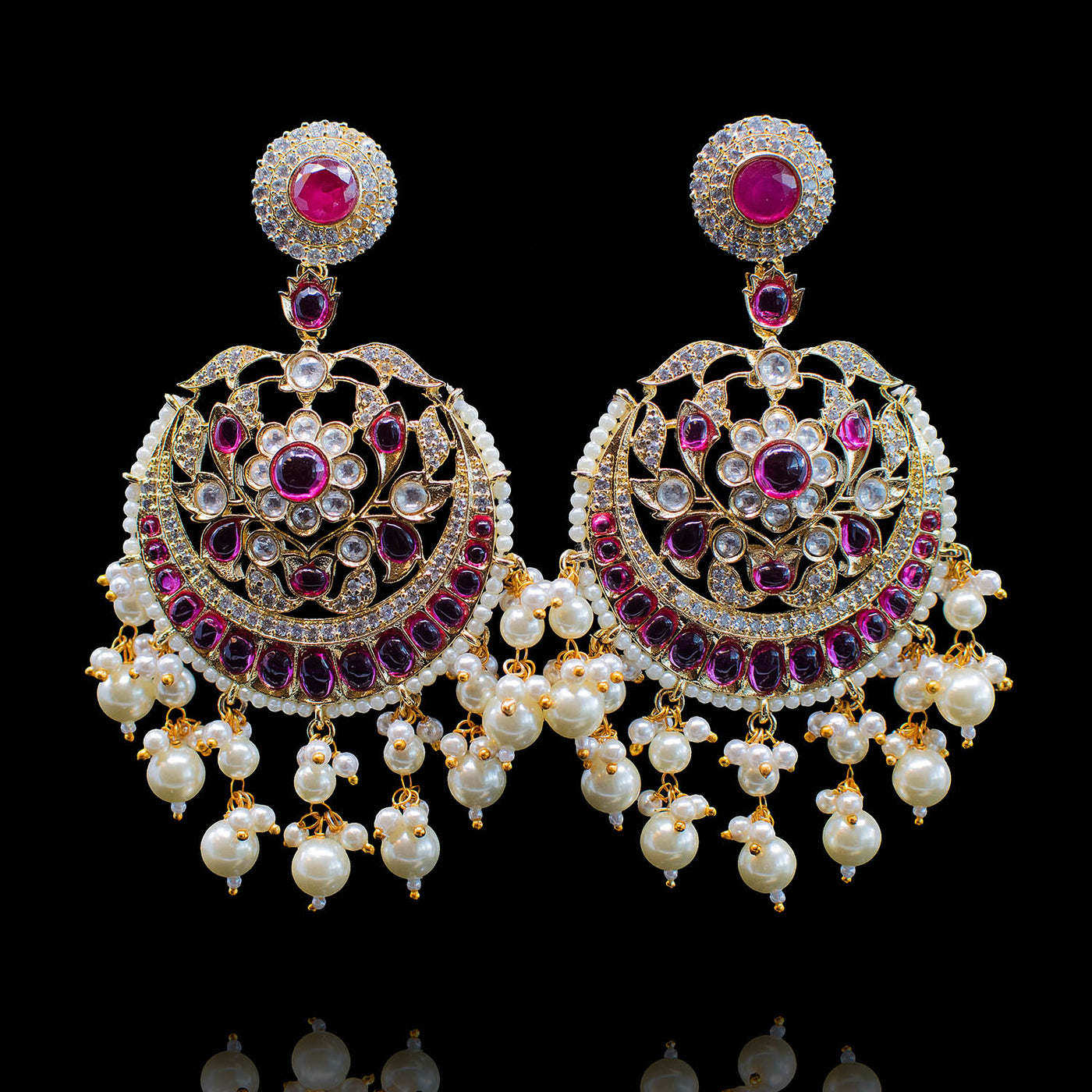 Shiza Set Ruby - Gold Plating