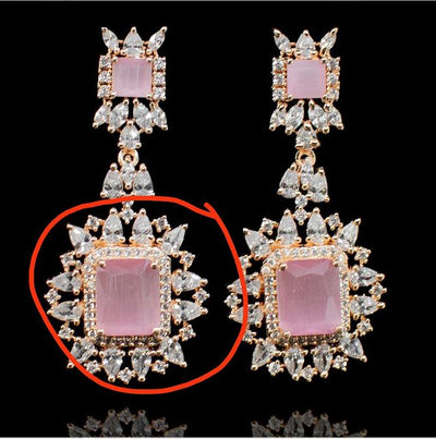 Custom Order-Julie Set (with red stones instead of pink)