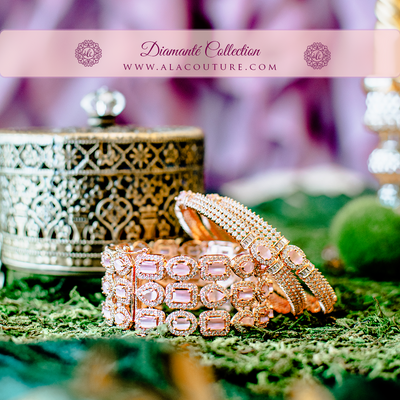 Abree Bangles - Pink
