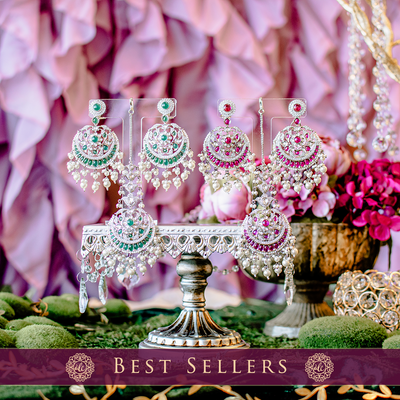 Shiza Set Ruby - Gold Plating