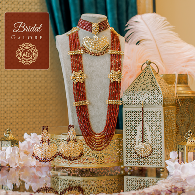 Custom Order - Lina Set (Ruby) with Fahaan Mala