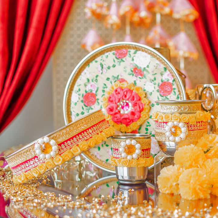 Floral Karva Platter