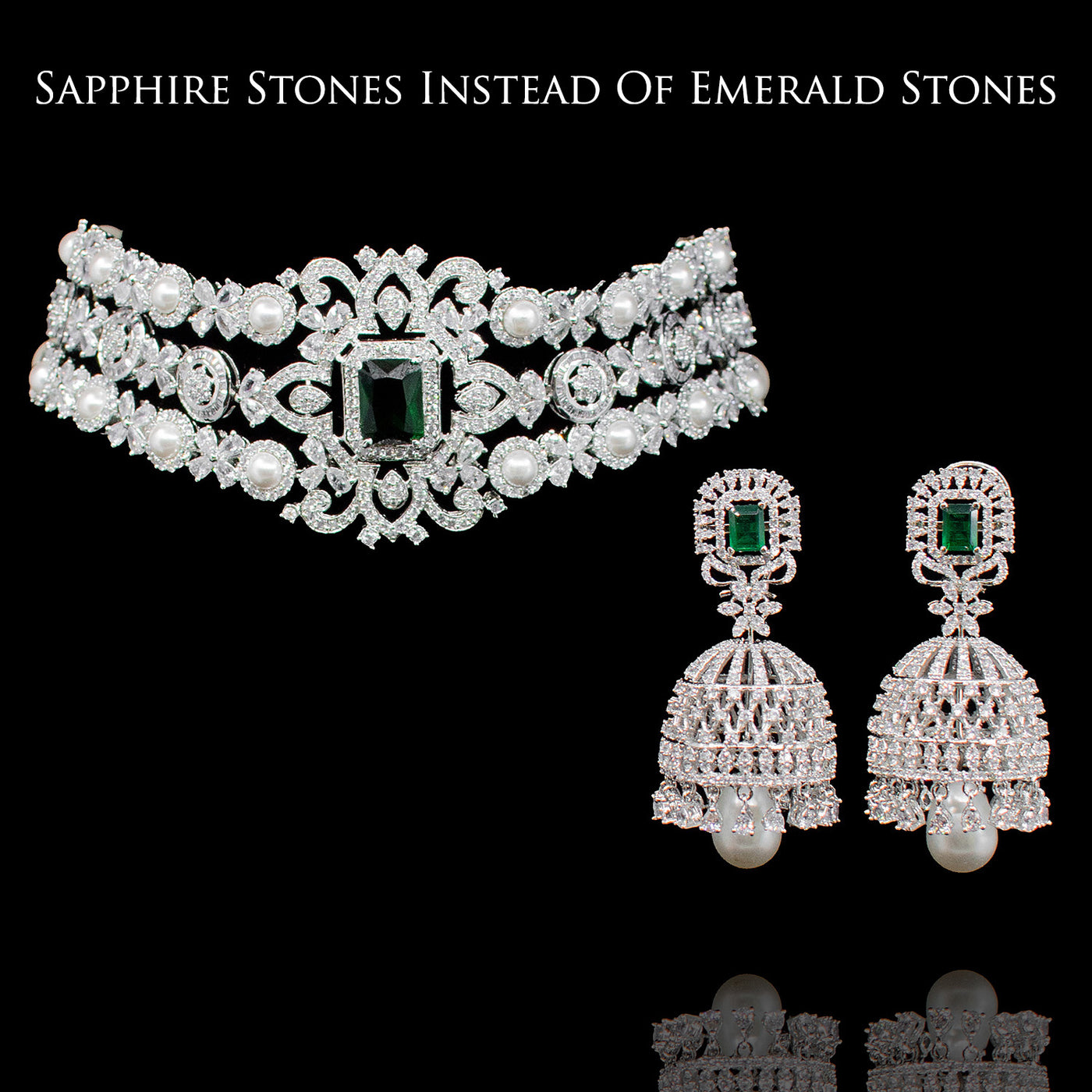 Custom order- Zainal set-sapphire