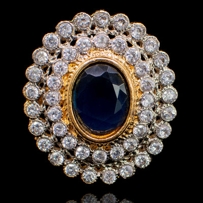 Custom order Shazia ring- Sapphire