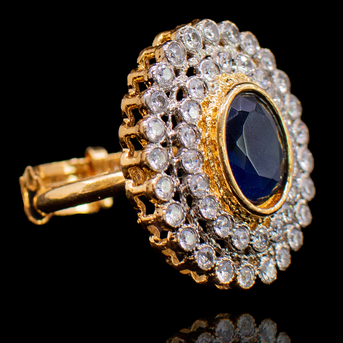 Custom order Shazia ring- Sapphire
