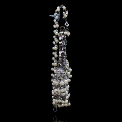 Liwa Earrings - Oxidized Silver