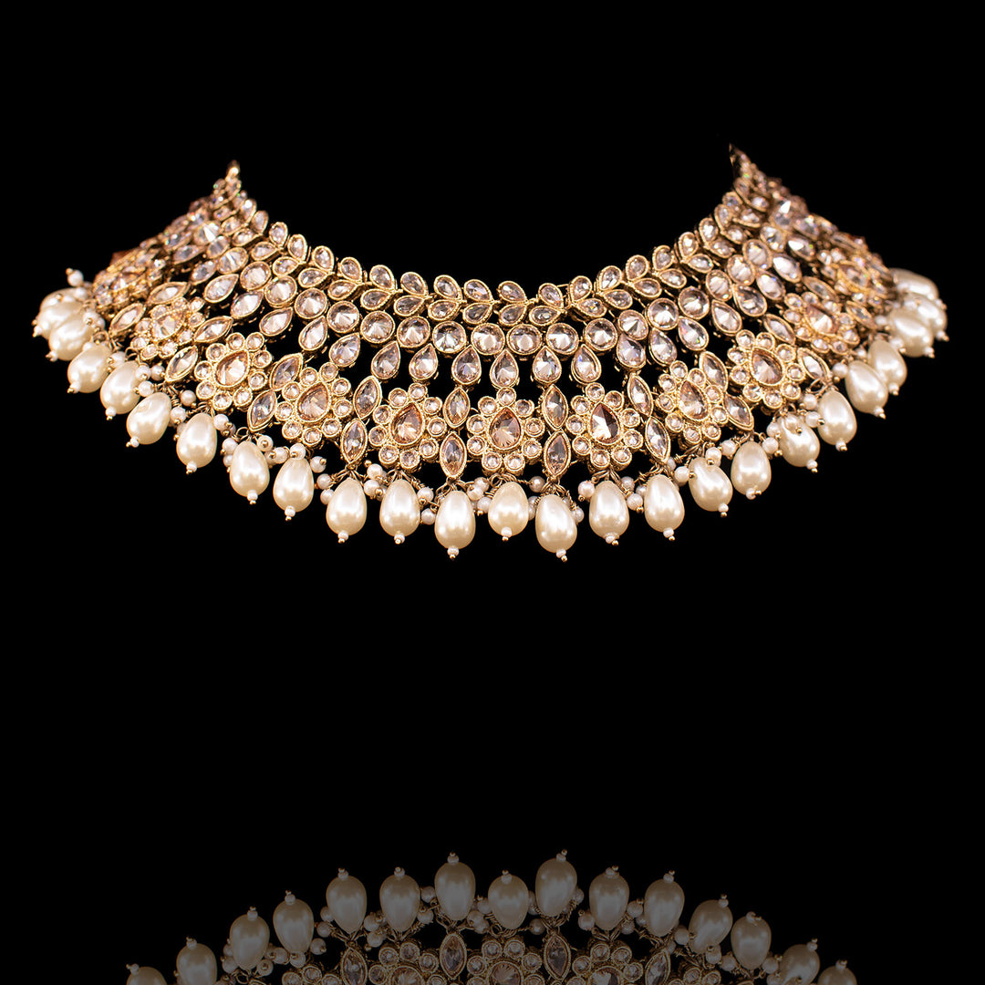 Custom Order - Zimel Set Pearl W/o Necklace