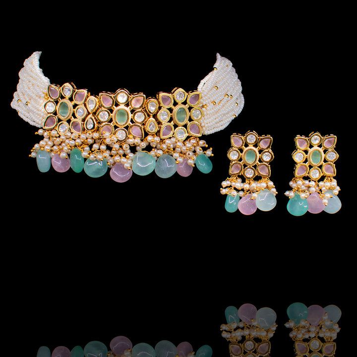 Arshiya Set - Mint & Pink