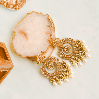 Sia Earrings - Pearl