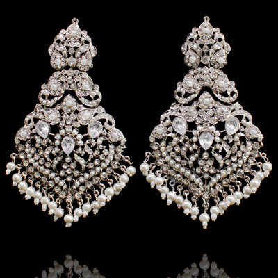 Mahveen Earrings - Silver