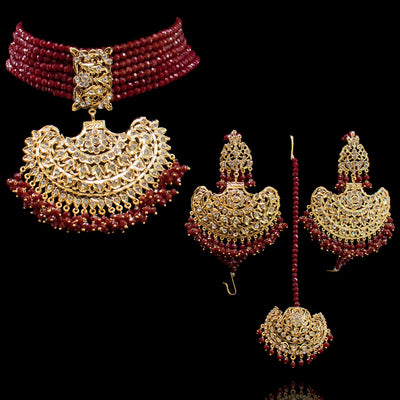 Custom Order - Lina Set (Ruby) with Fahaan Mala