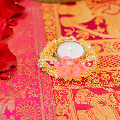 Coral Floral Diyas