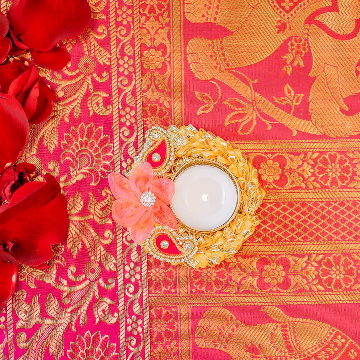 Coral Floral Diyas